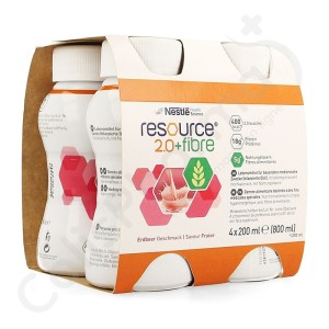 Resource 2.0 Fibre Aardbei - 4x200 ml
