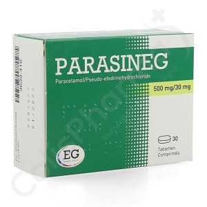 ParasinEG 500 mg/30 mg - 30 tabletten