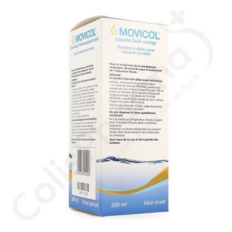 Movicol Vloeibaar Sinaasappelsmaak - Concentraat voor drink 500 ml