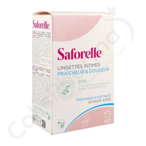 Saforelle Lingettes Intimes - 10 pièces