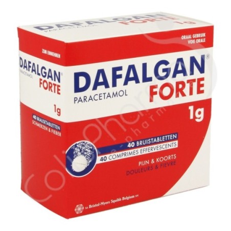 Dafalgan Forte 1 g - 40 comprimés effervescents