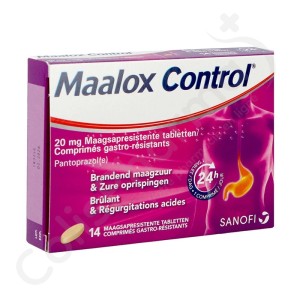 Maalox Control 20 mg - 14 maagsapresistente tabletten