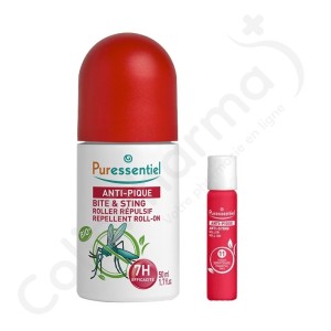 Puressentiel Anti-pique Roller Répulsif + Apaisant - 50 ml + 5 ml