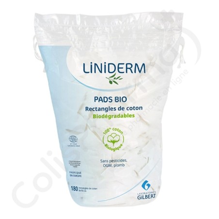 Gilbert Pads Bio Coton 8x10cm - 180 pièces