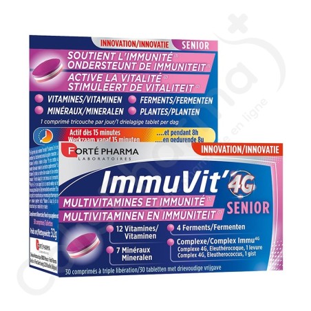 Immuvit' 4G Senior - 30 comprimés