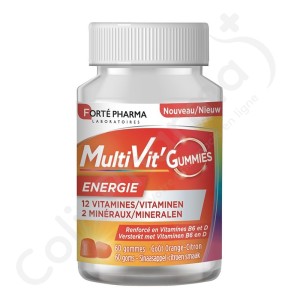 Forté Pharma MultiVit' Gummies Energie - 60 gommes