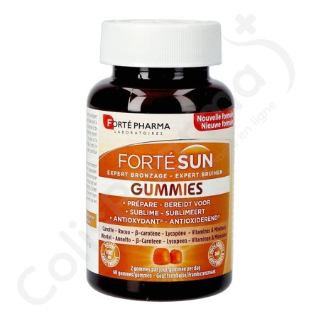 FortéSun Expert Bronzage - 60 gummies