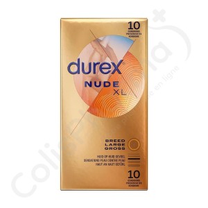 Durex Nude XL - 10 préservatifs