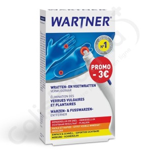 Wartner Cryo Freeze 2.0 Verrues communes et plantaires - Stylo 14 ml