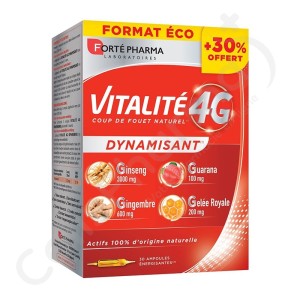 Forté Pharma Energie Vitalité 4G Promo Pack - 30 ampullen
