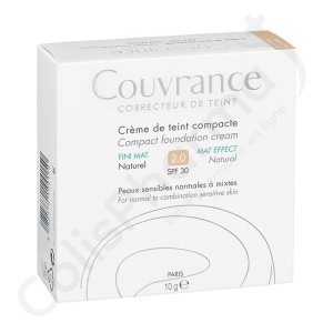 Avène Crème De Teint Compacte Naturel Oil-Free - 9,5 g