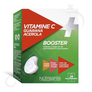 Nutrisanté Vitamine C + Guarana - 24 comprimés à croquer