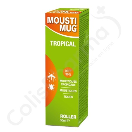 Moustimug Tropical Roller 30% DEET - 50 ml Moustimug Tropical Roller 30% DEET - 50 ml