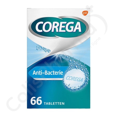 Corega Tabs Anti-bactérien - 66 comprimés