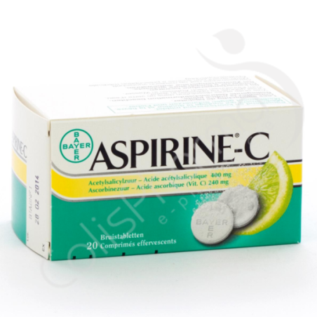 Aspirine-C - 20 comprimés effervescents