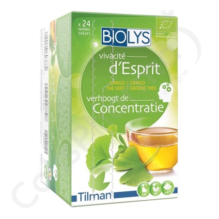 Biolys Ginkgo Thé Vert - 24 sachets