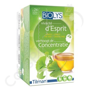 Biolys Ginkgo Thé Vert - 24 sachets