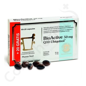 BioActive Q10 Ubiquinol 50 mg - 60 + 20 capsules