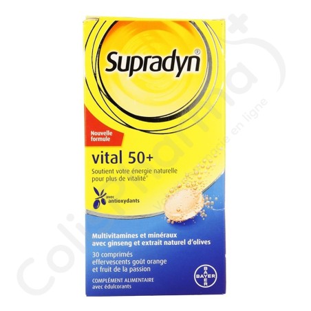 Supradyn Vital 50+ - 30 comprimés effervescents