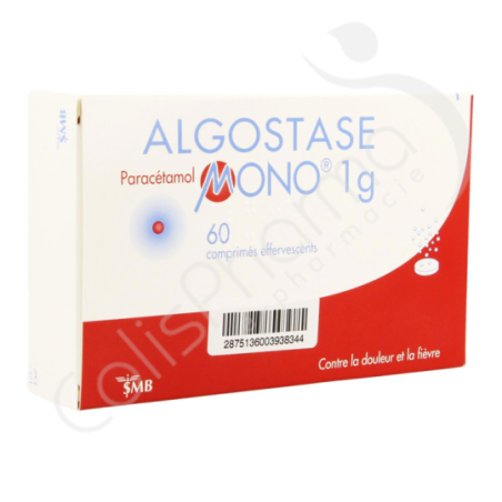 Algostase Mono 1 g - 60 comprimés effervescents