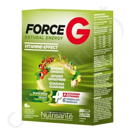 Force G Natural Energy - 56 comprimés