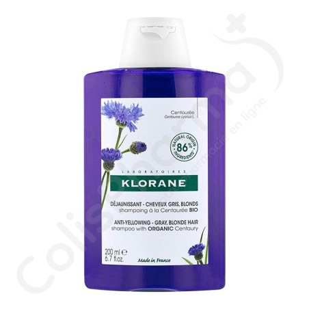 Klorane Shampoo Duizendguldenkruid voor blond of grijs haar - 200 ml