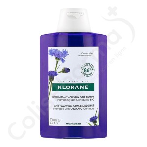 Klorane Shampoing à la Centaurée pour cheveux gris/blonds - 200 ml