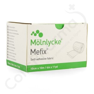 Mefix Fixation Adhésive 10 cm x 10 m - 1 pièce