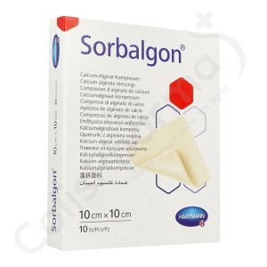Sorbalgon 10 x 10 cm - 10 compresses