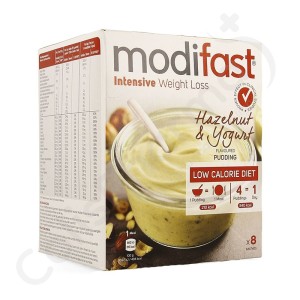 Modifast Pudding Yaourt aux Noisettes - 8 sachets de 55 g