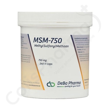 Deba MSM 750 - 240 capsules