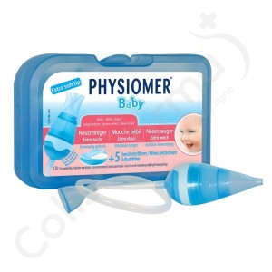 Physiomer Baby Neussnuiter - 1 baby neussnuiter + 5 beschermende filters