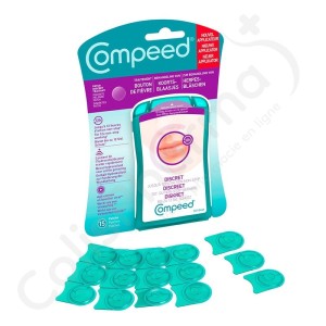 Compeed Patch Invisible/Discret Bouton de fièvre - 15 patchs + applicateur