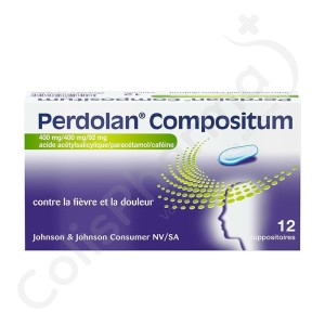 Perdolan Compositum - 12 suppositoires