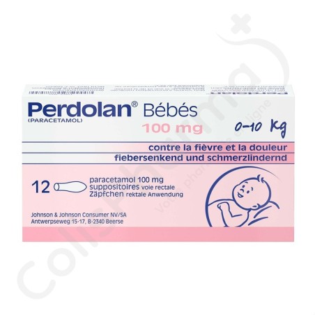 Perdolan Baby 100 mg - 12 zetpillen