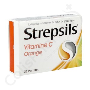 Strepsils Vitamine C Orange - 36 pastilles