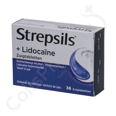 Strepsils + Lidocaïne - 36 zuigtabletten