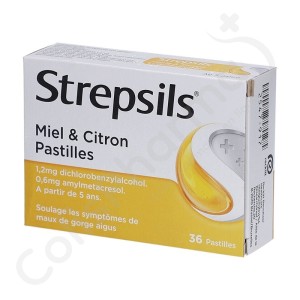 Strepsils Miel & Citron - 36 pastilles