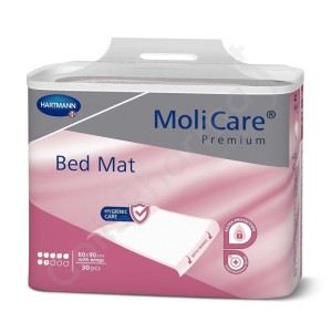 Molicare Bed Mat 7 Druppels 60 x 90 cm avec rabats (90 x 180 cm) - 30 onderleggers