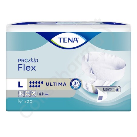 Tena Flex Ultima Large - 20 changes avec ceinture Tena Flex Ultima Large - 20 changes avec ceinture