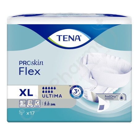 Tena Flex Ultima Extra Large - 17 changes avec ceinture Tena Flex Ultima Extra Large - 17 changes avec ceinture