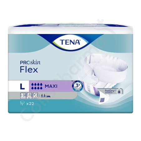 Tena Flex Maxi Large - 22 incontinentiebroekjes met heupband Tena Flex Maxi Large - 22 incontinentiebroekjes met heupband