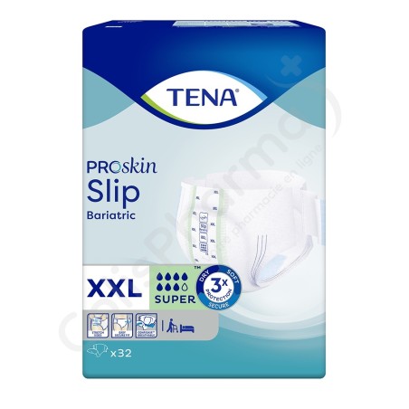 Tena Slip Bariatric Super XXL - 32 changes complets Tena Slip Bariatric Super XXL - 32 changes complets