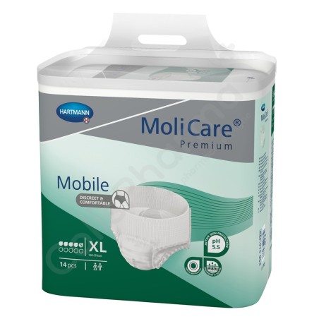Molicare Mobile 5 Gouttes Extra Large - 14 slips absorbants Molicare Mobile 5 Gouttes Extra Large - 14 slips absorbants