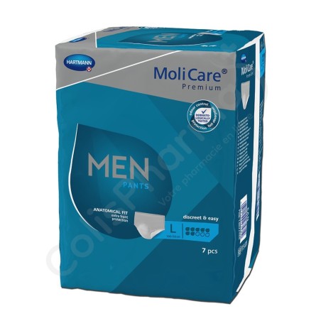 Molicare Men Pants 7 Gouttes Large - 7 pants Molicare Men Pants 7 Gouttes Large - 7 pants