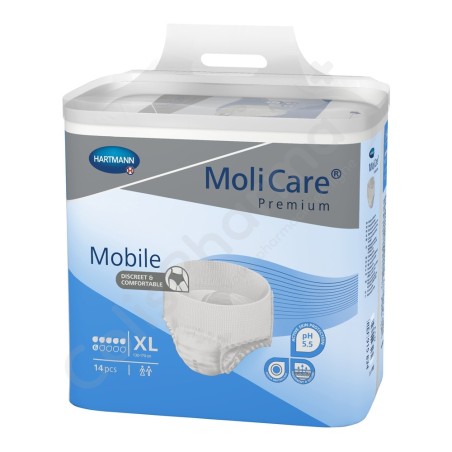 Molicare Mobile 6 Gouttes Extra Large - 14 slips absorbants Molicare Mobile 6 Gouttes Extra Large - 14 slips absorbants