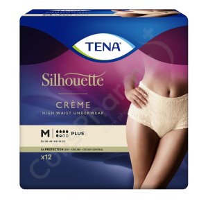 Tena Silhouette Plus Crème Medium - 12 beschermende onderbroeken