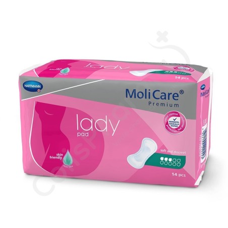 Molicare Lady Pad 3 Gouttes - 14 protections anatomiques Molicare Lady Pad 3 Gouttes - 14 protections anatomiques