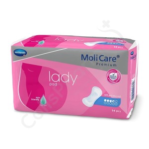 Molicare Lady Pad 3,5 Gouttes - 14 protections anatomiques