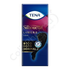 Tena Silhouette Protège-Slips Noir Normal - 26 protège-slips